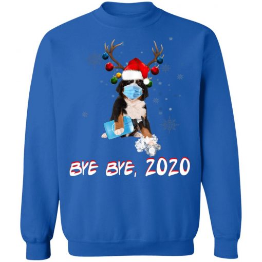 Bemese Moutain Dog Bye Bye 2020 Christmas New Year T-Shirt< Long Sleeve