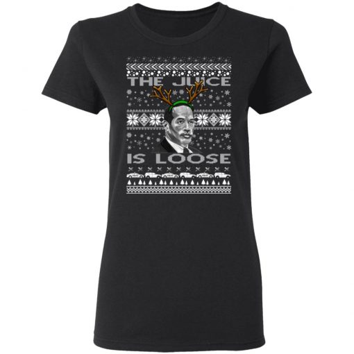 The Juice Is Loose OJ Parody Ugly Christmas Sweater