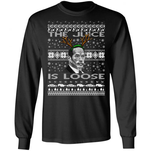 The Juice Is Loose OJ Parody Ugly Christmas Sweater