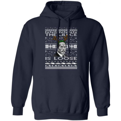 The Juice Is Loose OJ Parody Ugly Christmas Sweater