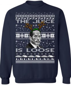 The Juice Is Loose OJ Parody Ugly Christmas Sweater