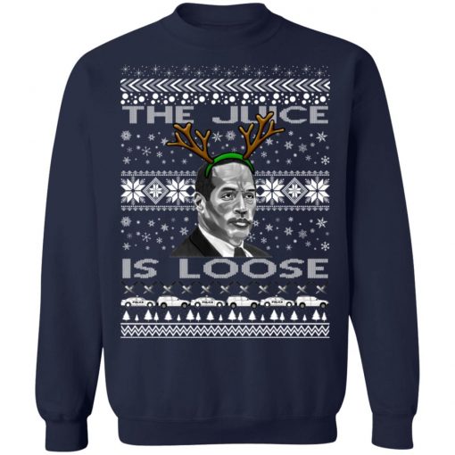 The Juice Is Loose OJ Parody Ugly Christmas Sweater