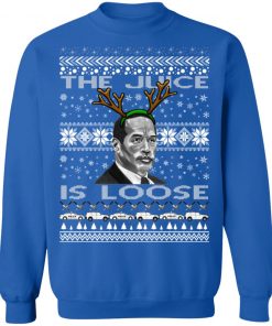 The Juice Is Loose OJ Parody Ugly Christmas Sweater