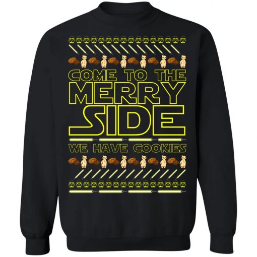 Stars Wars Come To The Merry Side We Have Cookies Ugly Christmas Sweater