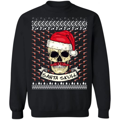 Santa Skull Ugly Christmas Sweater