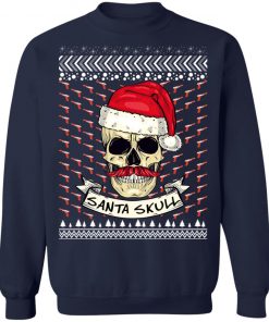 Santa Skull Ugly Christmas Sweater