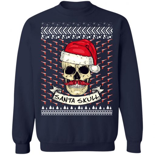 Santa Skull Ugly Christmas Sweater