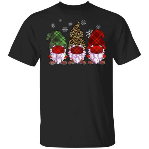 Quarantine Christmas Gnomes Wearing Mask Buffalo Plaid Shirt, Long Sleeve