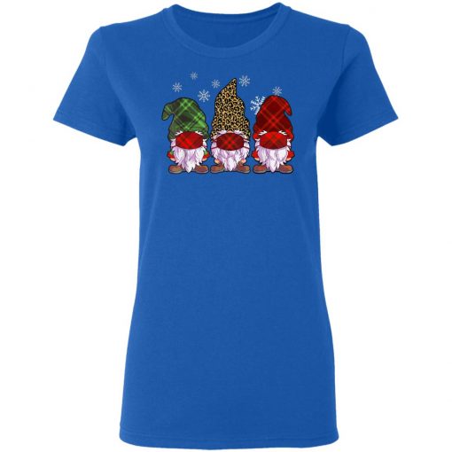 Quarantine Christmas Gnomes Wearing Mask Buffalo Plaid Shirt, Long Sleeve