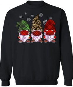 Quarantine Christmas Gnomes Wearing Mask Buffalo Plaid Shirt, Long Sleeve