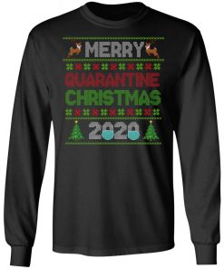 Merry Quarantine Christmas 2020 Pajama Matching Family Christmas Shirt, Long Sleeve