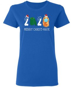 Merry Christ-Mask Santa Golden Retriever Wearing Mask Shirt