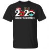 Merry Christmas 2020 Quarantine Christmas Santa Face Mask Shirt