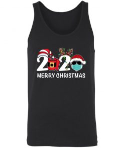 Merry Christmas 2020 Quarantine Christmas Santa Face Mask Shirt