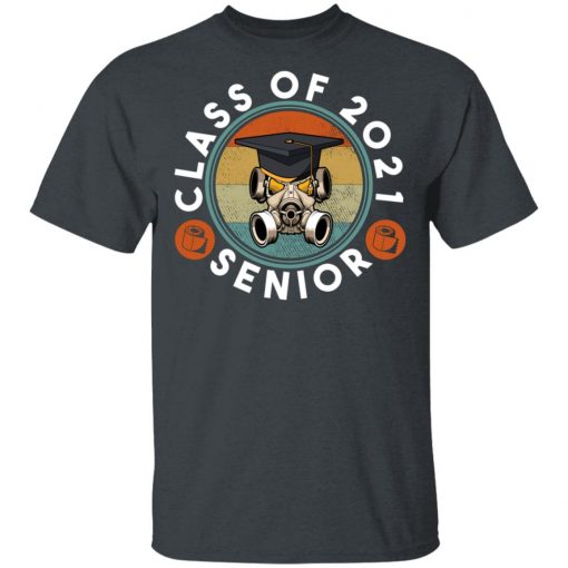 Class of 2021 Vintage Mask Quarantined Toilet Paper Senior Shirt, Long Sleeve