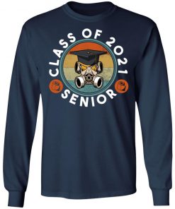 Class of 2021 Vintage Mask Quarantined Toilet Paper Senior Shirt, Long Sleeve