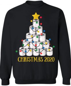 Christmas Tree Toilet Paper Merry Quarantine Shirt, Long Sleeve