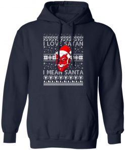 I Love Satan I Mean Santa Evil Devil Ugly Christmas Sweater