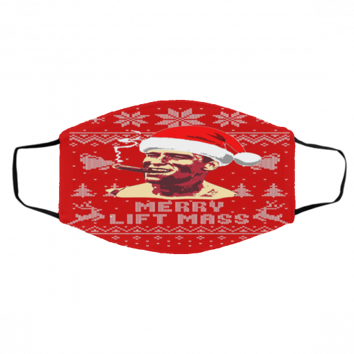 Arnold Schwarzenegger Merry Lift Mass Ugly Christmas Face Mask