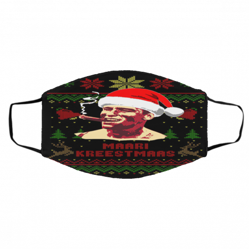 Arnold Schwarzenegger Merry Ugly Christmas black Face Mask