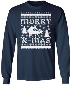 Ugly Christmas X-Mas Frisky Reindeer Humping Ugly Christmas Sweater