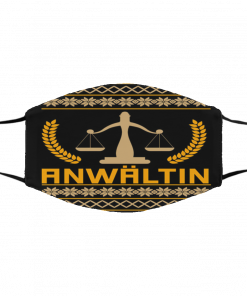 Anwaltin Lawyer Ugly Christmas face mask