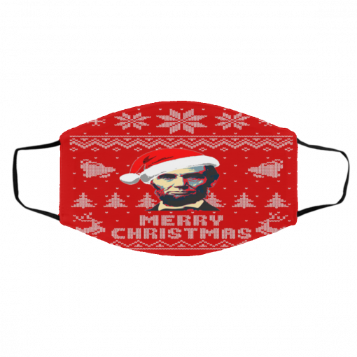 Abraham Lincoln Merry Ugly Christmas Face Mask