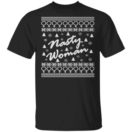 Nasty Woman Ugly Christmas Sweater Design Hillary Clinton Ugly Christmas Sweater