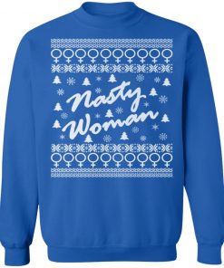 Nasty Woman Ugly Christmas Sweater Design Hillary Clinton Ugly Christmas Sweater