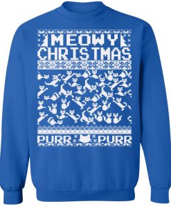 Meowy Christmas Cat Ugly Christmas Sweater