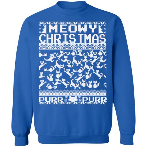 Meowy Christmas Cat Ugly Christmas Sweater