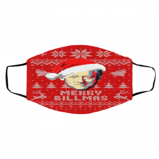 Bill Clinton Merry Billmas Ugly Christmas Face Mask