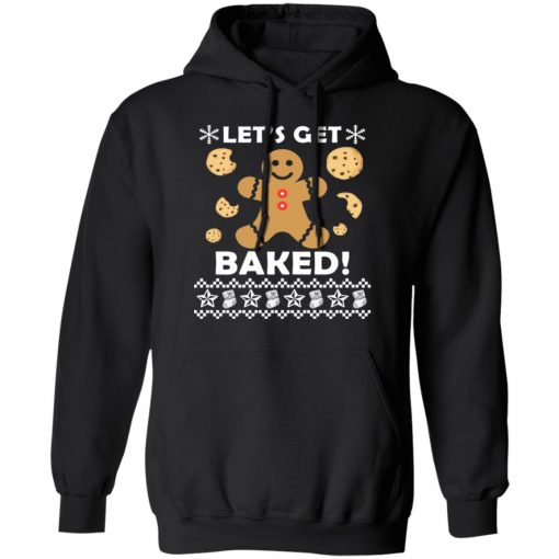 Let's Get Baked Gingerbread Cookie Ugly Christmas Sweater