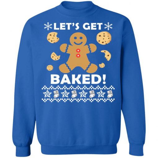 Let's Get Baked Gingerbread Cookie Ugly Christmas Sweater