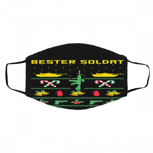 Bester Soldat Knit Ugly Christmas face mask