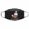 Snoopy Christmas Begins With Christ Ugly Christmas Face Mask