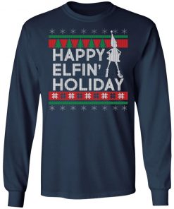 Happy Elfin' Holiday Ugly Christmas Sweater