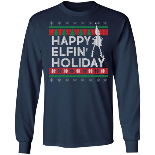 Happy Elfin' Holiday Ugly Christmas Sweater