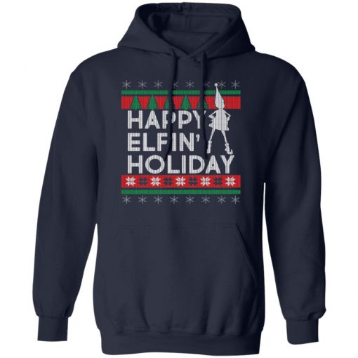 Happy Elfin' Holiday Ugly Christmas Sweater