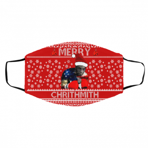 Mike Tyson Merry Chrithmith Ugly Christmas Face Mask