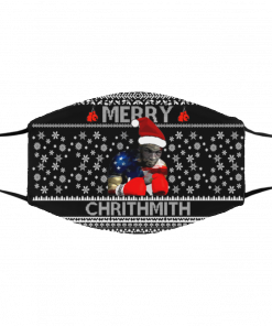 Mike Tyson Merry Chrithmith Ugly Christmas Face Mask