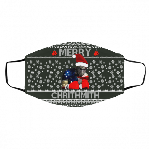 Mike Tyson Merry Chrithmith Ugly Christmas Face Mask