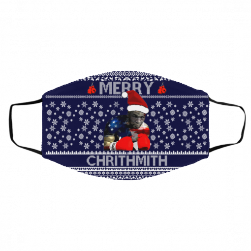 Mike Tyson Merry Chrithmith Ugly Christmas Face Mask