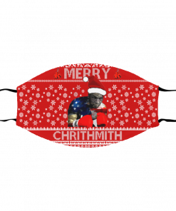 Mike Tyson Merry Chrithmith Ugly Christmas Face Mask