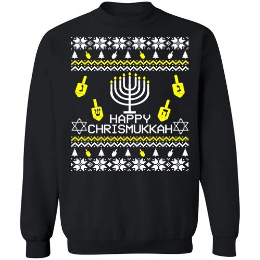 Happy Chrismukkah Hanukkah Ugly Christmas Sweater