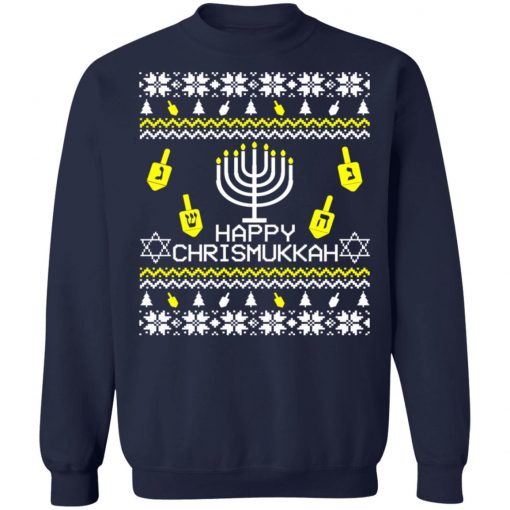 Happy Chrismukkah Hanukkah Ugly Christmas Sweater