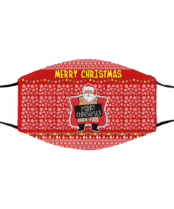 Merry Christmas Santa Claus Exposing Himself Ugly Christmas Face Mask