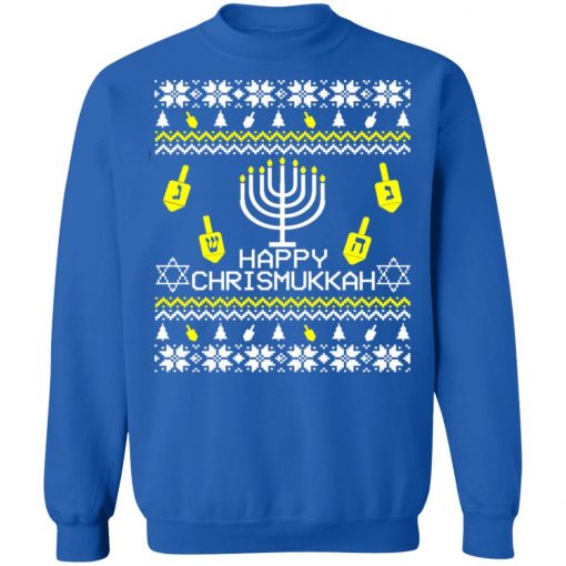 Happy Chrismukkah Hanukkah Ugly Christmas Sweater