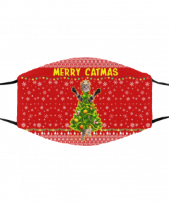 Merry Catmas - Kitten Kitty Ugly Christmas Face Mask
