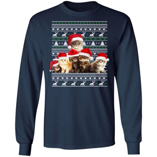 Family Of Kittens Ugly Christmas Sweater